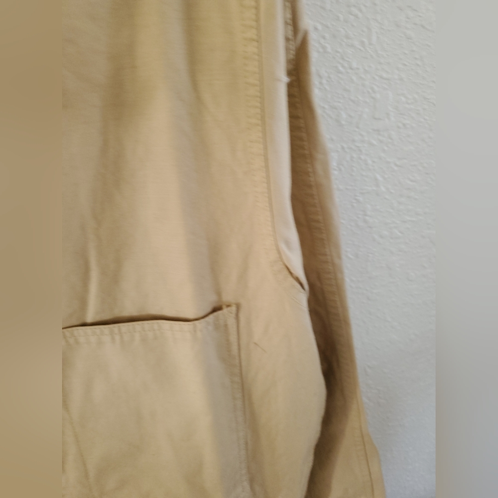 Outerknown Station Jumpsuit Coveralls organic cotton Womens S Sand Cotton $178 - Picture 11 of 15